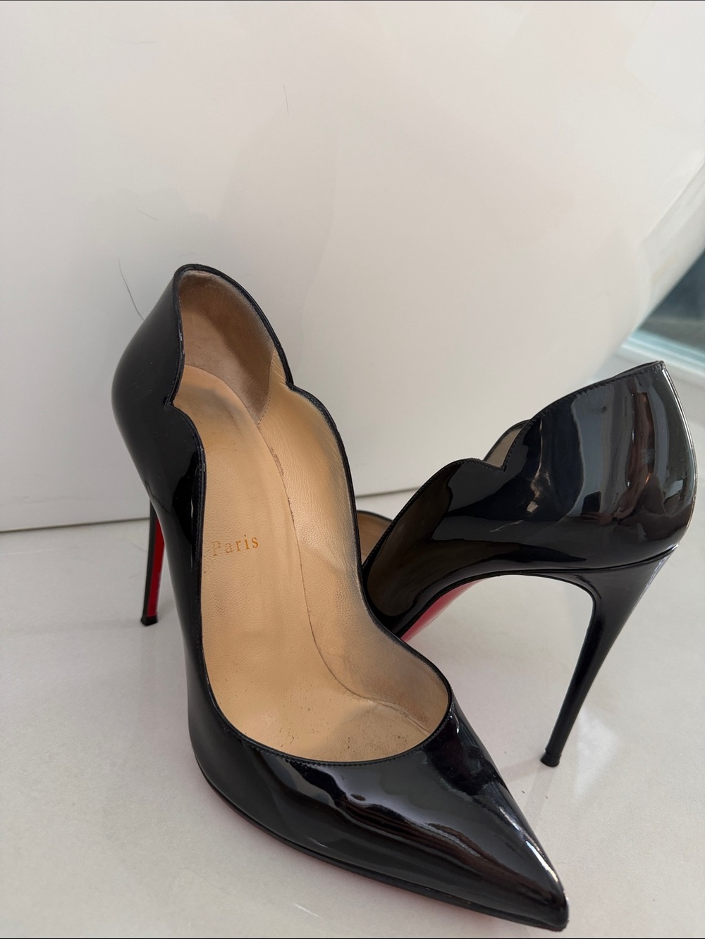 Christian Louboutin Black Patent Heels